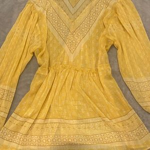 Yellow shirt/swimsuit cover up